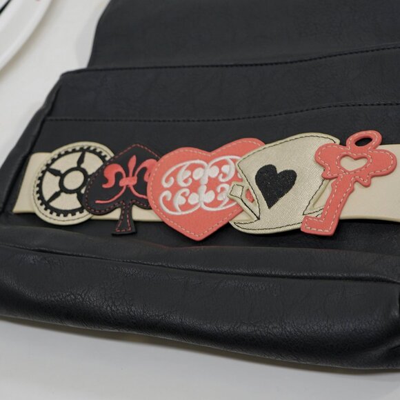 Danielle Nicole Black Through the Looking Glass Alice in Wonderland Clutch - Picture 7 of 8